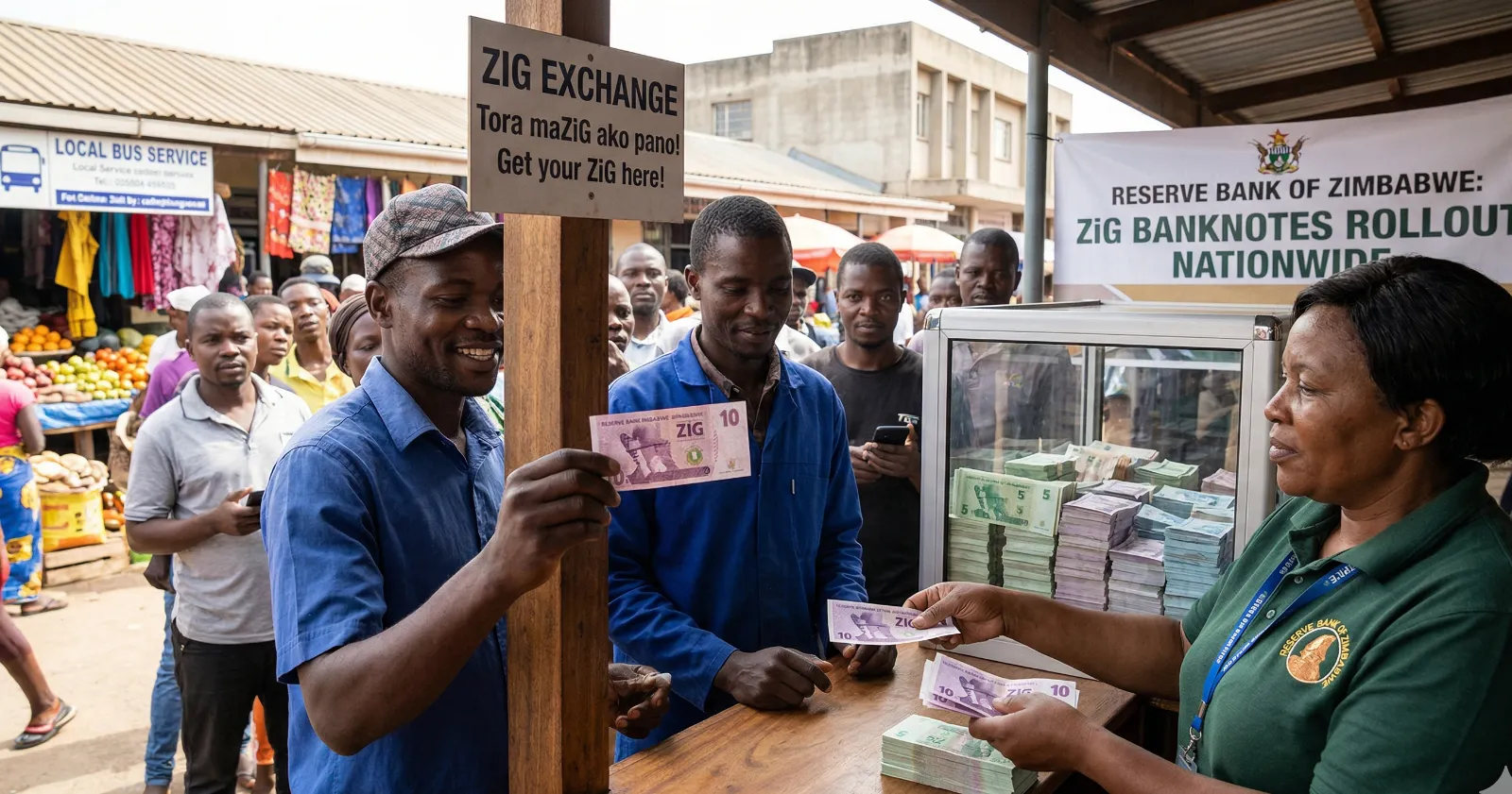 ZiG Banknotes Rollout Begins as Reserve Bank Confirms Nationwide Readiness