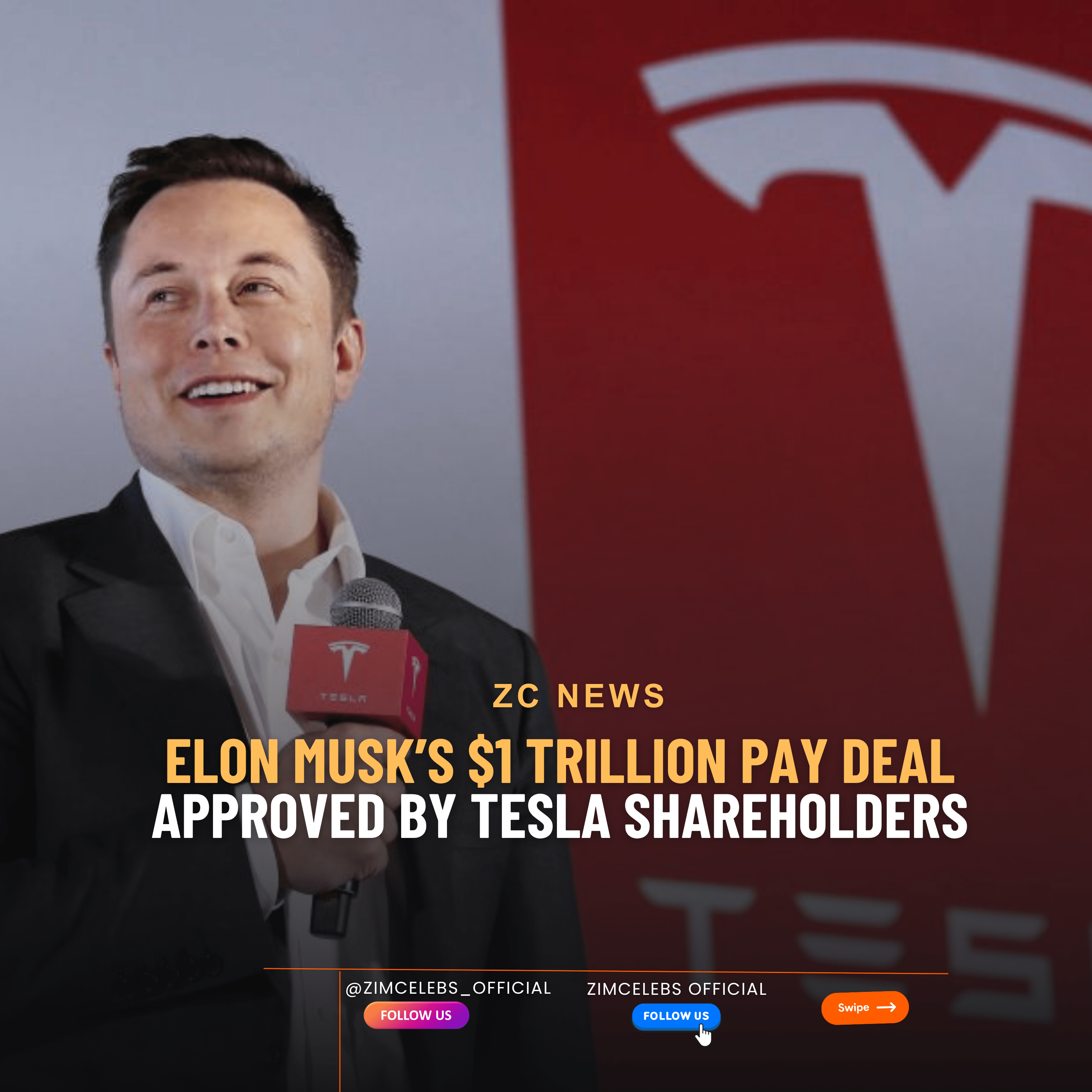 Elon Musk’s $1 Trillion Pay Deal Approved by Tesla Shareholders